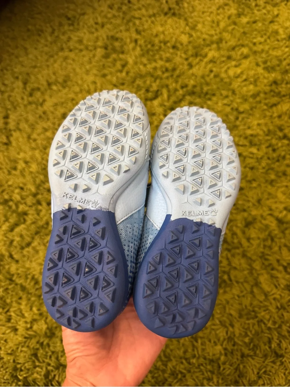 KELME Kids' Light Blue Velcro Athletic Sneakers